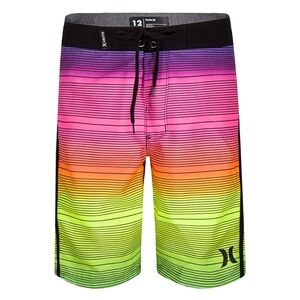 NWOT Hurley Boys’ Classic Board Shorts - Size 4 -‎ Multicolor Ombre